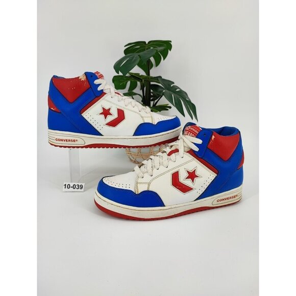 Converse Men’s Vintage Weapon 3Y0207 White Leather Shoes Size 10.5 main image 10